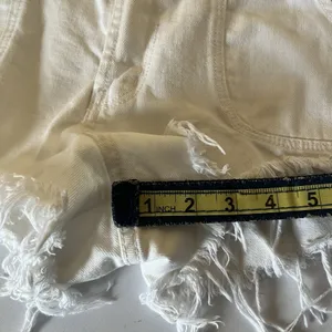 Abercrombie Fitch Festival Shorts Womens 10 White Fringe High Rise Button Zip thumbnail 8