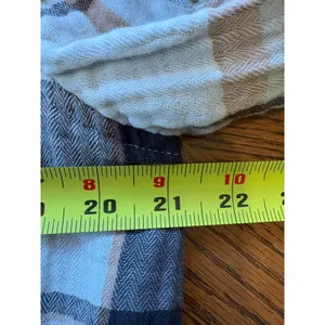 Aerie Plaid Button Up Shirt‎ Long Sleeve Gauze Women's Small thumbnail 4