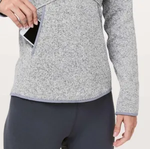 🍁Lululemon Fleece and Thank You Hooded Knit Quarter Zip Pullover🍁NWOT ~6 thumbnail 3