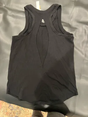 Victoria's Secret PINK black tank top with white 'PINK' text thumbnail 7