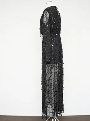 Miss Ord Sequin - Embellished Sheer Mesh Evening Gown thumbnail 7