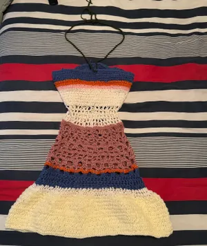 Multicolor Crochet Dress/coverup thumbnail 5