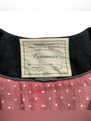 Anthropologie Cartonnier Charcoal Sans Collar 3/4 Sleeve Blazer thumbnail 3