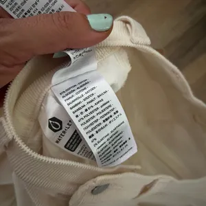 Levis High Waisted Mom Jean in Cream Cord thumbnail 11