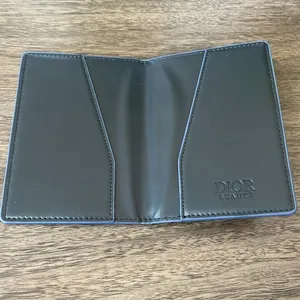 Dior Beauty Navy Leather Passport Holder NEW thumbnail 3