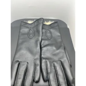 Vintage Black Women's‎ Gloves With Rabbit Fur Size 8 thumbnail 2