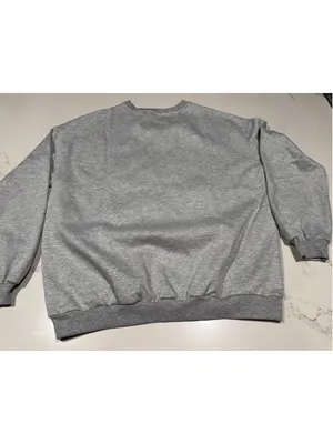 NEW Gray Mon Amour Dog Graphic Sweatshirt M thumbnail 2