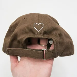 Vintage Y2K Brown Rhinestone Gap Baseball Hat thumbnail 5