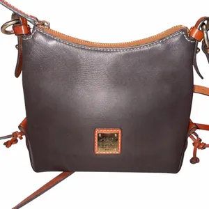 Dooney & Bourke Brown Leather Crossbody Bag thumbnail 3