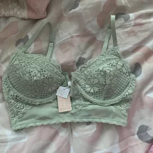 Garage V-Wire Sage Green Lace Bustier thumbnail 5