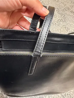 Kate Spade Black Leather Tote Bag thumbnail 9