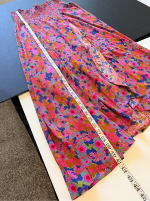 Natural Life convertible maxi skirt, floral print, front surplice slit, flowy XL thumbnail 6