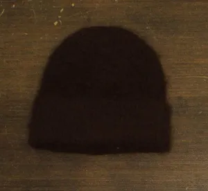 NEW On 34th Solid Brushed Beanie Fuzzy Wool Blend MO1542505 Chocolate Brown thumbnail 1