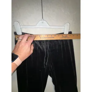 Juicy Couture Black Velour Joggers‎ Rhinestone Logo Y2K Sleepwear Pants Small thumbnail 3
