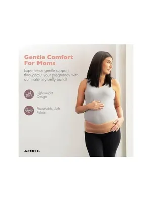 NEW Maternity Belly Band Pregnancy Abdomen Back Support Fits Up to 50" thumbnail 3