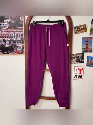Vuori Performance Joggers Heather Magenta thumbnail 3