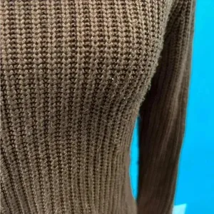 American apparel warm orange brown sweater in size small thumbnail 3