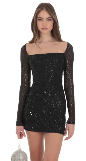 Lucy in the Sky Mini Dress Black thumbnail 1