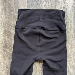 Lululemon High Rise Reveal Precision Tights in Black Size 2 Laser Cut Mesh Leg thumbnail 9