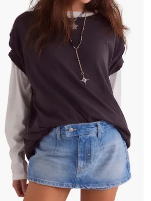 We the Free People Galivanting denim skort 33 thumbnail 1