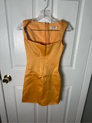 House of CB Enya Apricot Corset Mini Dress XS thumbnail 3