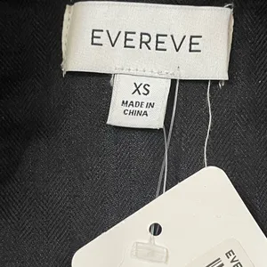 Evereve Minimalist Alexa Black Linen Double-Breasted Blazer Career Office Work thumbnail 10