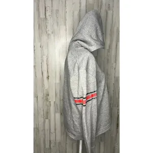 NWT‎ NHL Detroit Red Wings Women's Medium Gray V-Neck Pullover Hoodie Jacket thumbnail 3