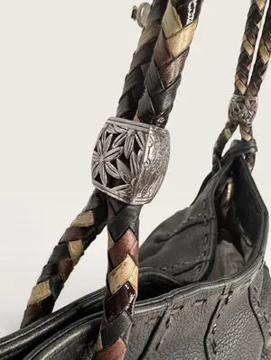 Brighton Baretta Black Pebbled Leather Shoulder Bag thumbnail 5