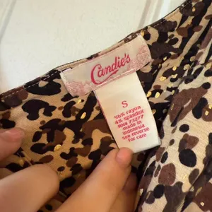 Candies Women's Leopard Print Ruched V Neck Sleeveless Top‎ Size S thumbnail 4