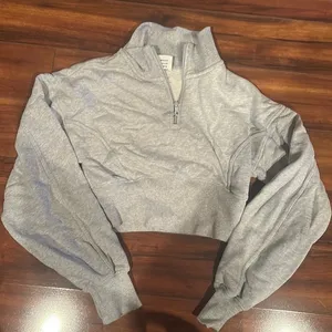 Aerie Cropped Quarter Zip thumbnail 1