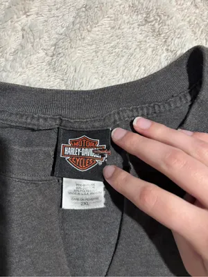 Harley Davidson grey graphic tee cropped xxlarge thumbnail 2