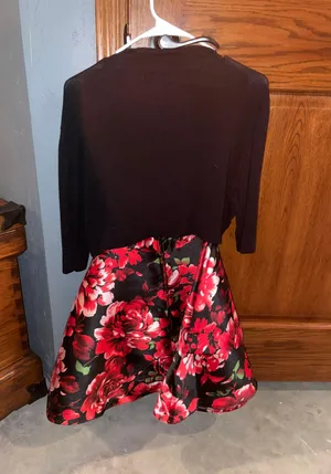 Rose Floral Homecoming Dress thumbnail 2