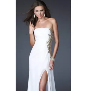 La Femme Emilia Gown White Sz 2 Embellished Formal prom dress thumbnail 5