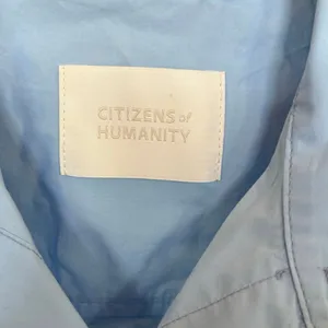 Citizens of Humanity 100% Cotton Blue Kayla Poplin Button Up Shirt Size Medium thumbnail 3