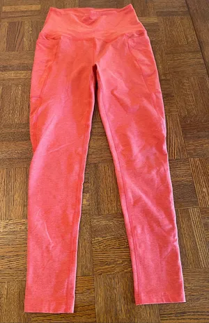 Beyond Yoga Coral orange Pink High-Rise Leggings with Side Pockets thumbnail 1