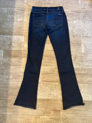 Seven for All Mankind Dark Blue Women's Flare Jeans - Stretch Denim thumbnail 2
