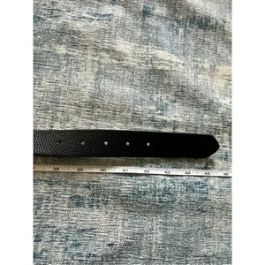 Steve Madden Faux Leather Black and Silver Tone Belt thumbnail 4