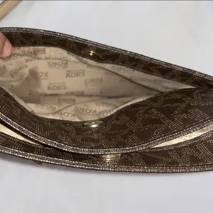 Michael Kors Dark Brown Shoulder Bag with Gold Details thumbnail 7