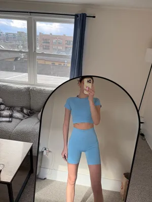 Amazon Workout Set Biker Shorts and Crop Top thumbnail 2