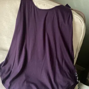Express size M bejeweled tank in a deep plum thumbnail 3