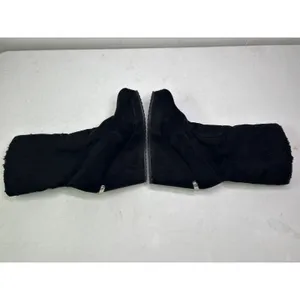 Juicy Couture Fold-Over Wedge Kasia Boots Ingot Micah Zamino Jenner 7.5 Black thumbnail 5
