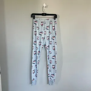Hanna Andersson Women’s Blue Snowman Christmas Winter Pajamas Set Size Medium thumbnail 2