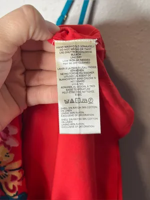 NEW Free People Bali Take Me With You Embroidered Mini Shift Dress in Red thumbnail 12