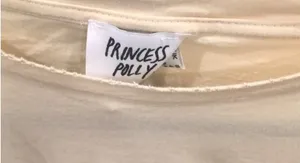 NWT  creamy beige destroyed tee us 4 thumbnail 2