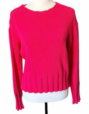 J.Crew Women's Mock Neck Sweater Pink XS thumbnail 1