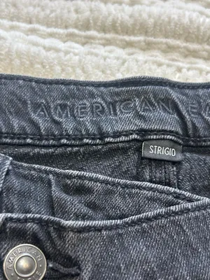 American Eagle Outfitters Charcoal Wide-Leg Jeans thumbnail 2