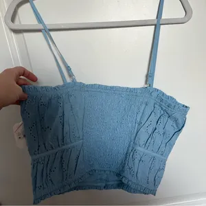 NEW Altar’d State Blue Floral Crop Top Size XL NWT thumbnail 10