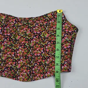 Zara -1527 Cropped Strapless Top‎ Floral Medium thumbnail 5
