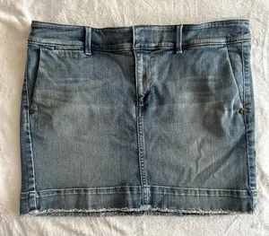 Loft Mini Denim Skirt thumbnail 1