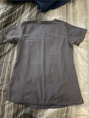 Carhartt Gray Scrubs with Pink Trim thumbnail 3